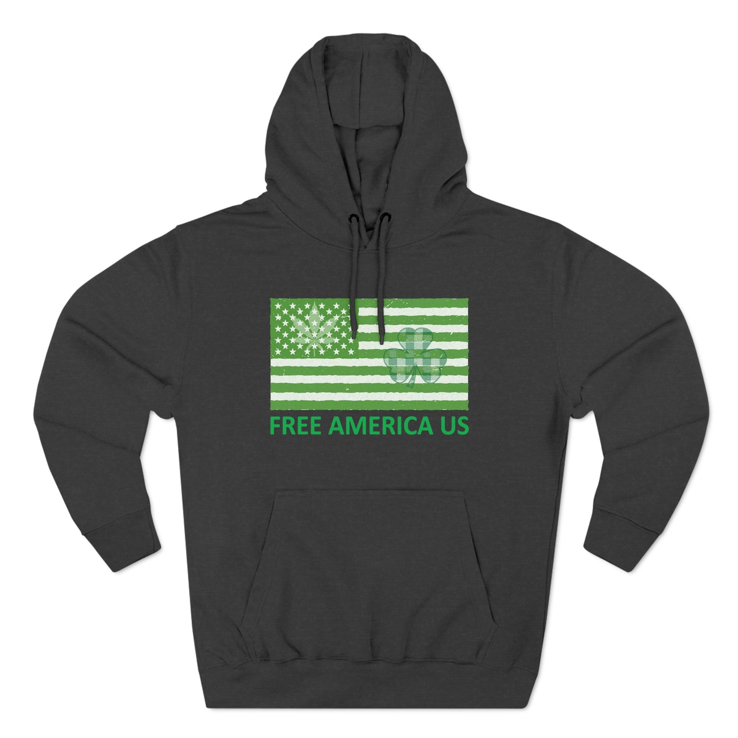 Three-Panel Fleece Hoodie