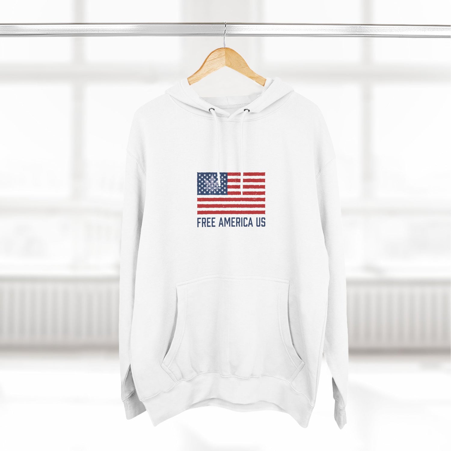 Three-Panel Fleece Hoodie